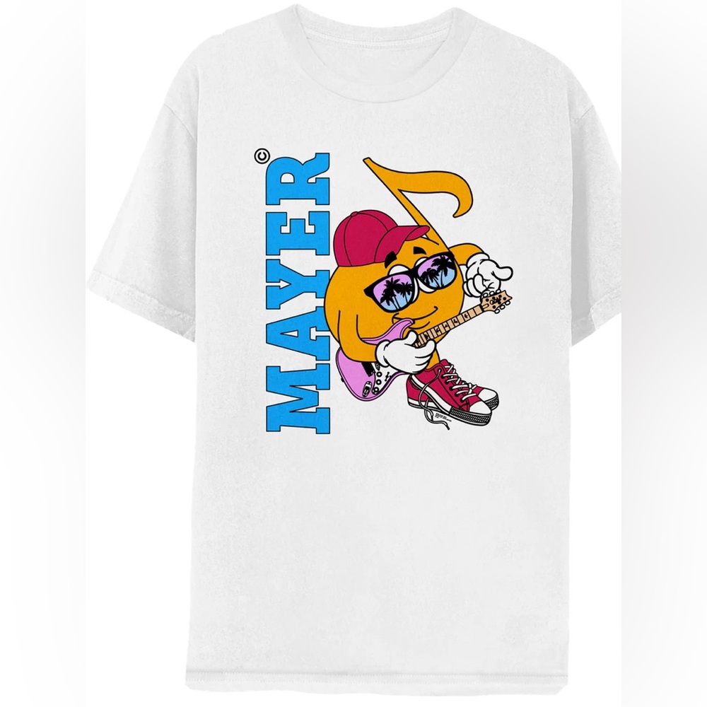 John Mayer Sob Rock Music Note White Tee
Comfort Colors Tee
Size Large
